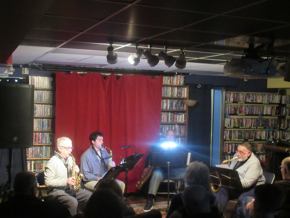 QOTDCT's tweet image. #RecentlyInCT / #RecentConcertsInCT:
The Thimble Island Saxophone Quartet at @BestVid-eo, #Hamden, 12/13/2025