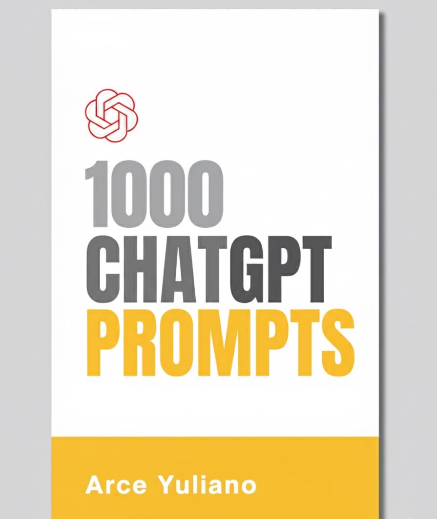 ChatGPT es muy poderoso. 👨‍💻
Pero sin los prompts adecuados, no es nada.

Por eso creé "1000+ Prompts para GPT-4":
• +1000 Prompts
• 5000 herramientas de IA
• Guía completa.

La envío a todos!

1. Dale Like
2. Responde “IA"
3. Sígueme(para que pueda enviarte un DM)