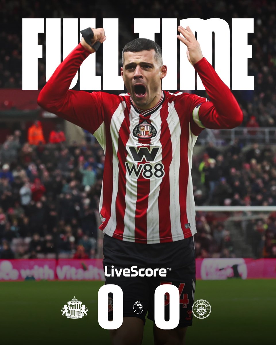 We battle to a New Year's Day point against Man City 👊
#SUNMCI https://t.co/kSkvVKb7py