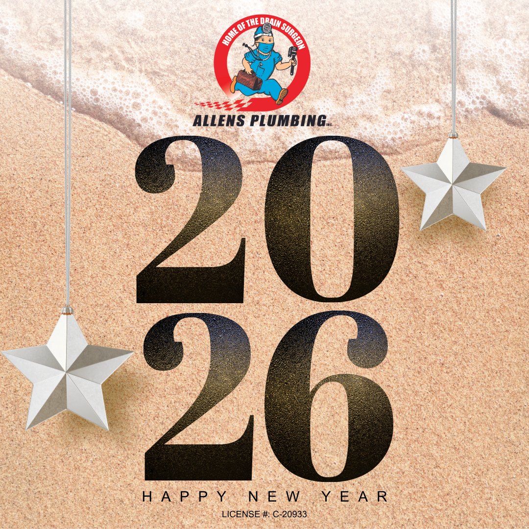 🎉 Happy New Year from All of us at Allens Plumbing! 🎊💧

Wishing you a year full of joy, prosperity, and worry-free plumbing! Mahalo to our amazing customers and team for making the past year so great! 

#AllensPlumbing #HappyNewYear #OhanaSpirit #PlumbingWithAloha