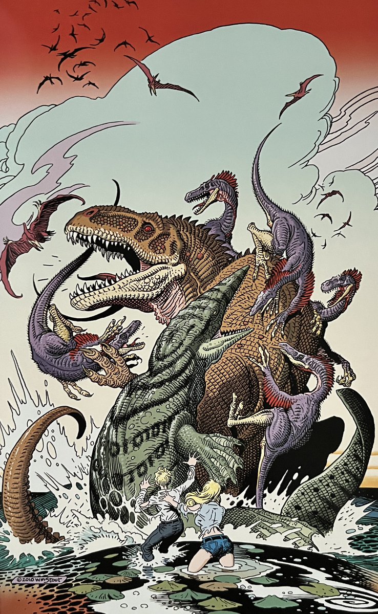 A few dino pictures by one of the greatest dinosaur artists ever, William Stout