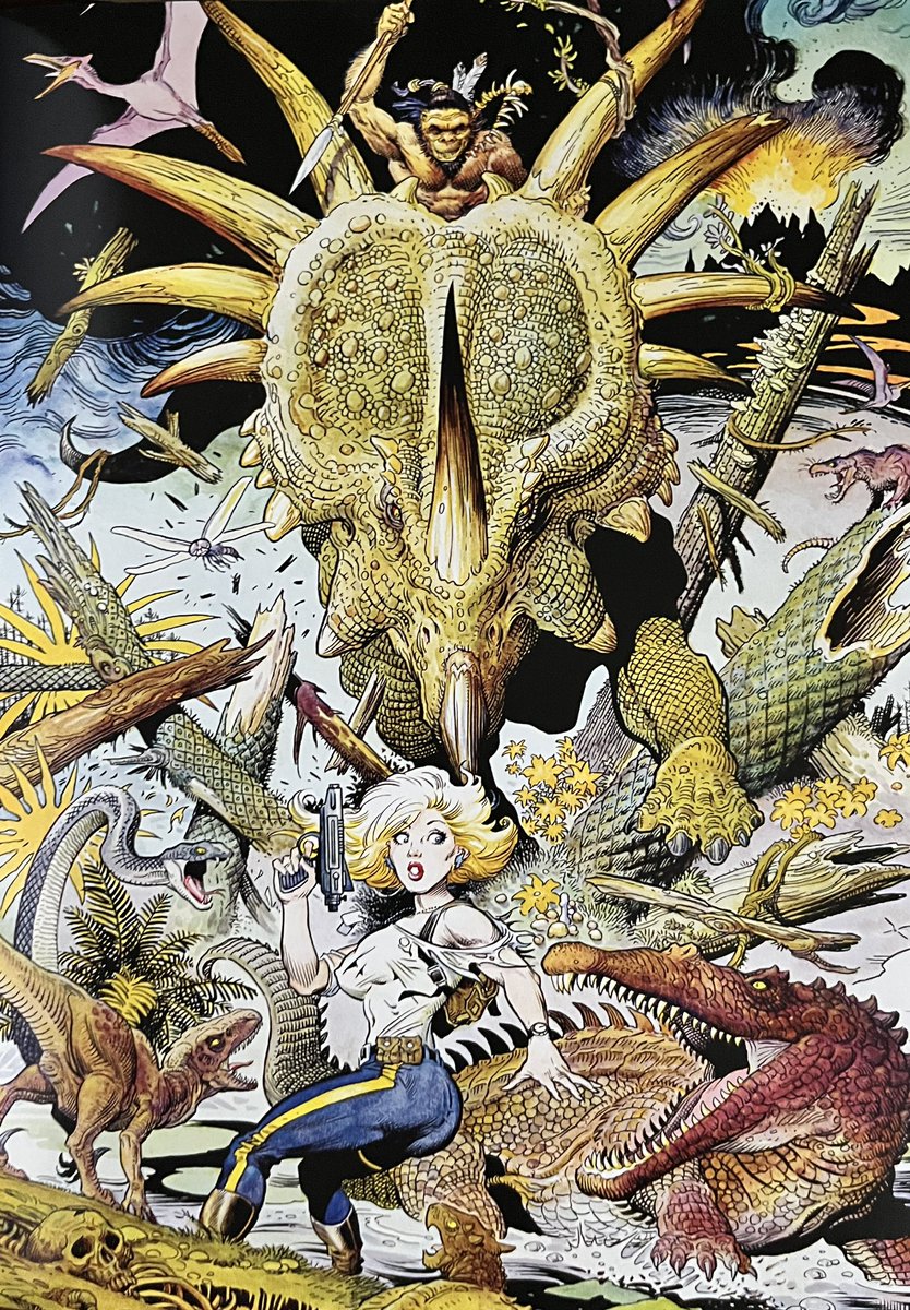PowerCosmic13_'s tweet photo. A few dino pictures by one of the greatest dinosaur artists ever, William Stout https://t.co/6sYabSMLml