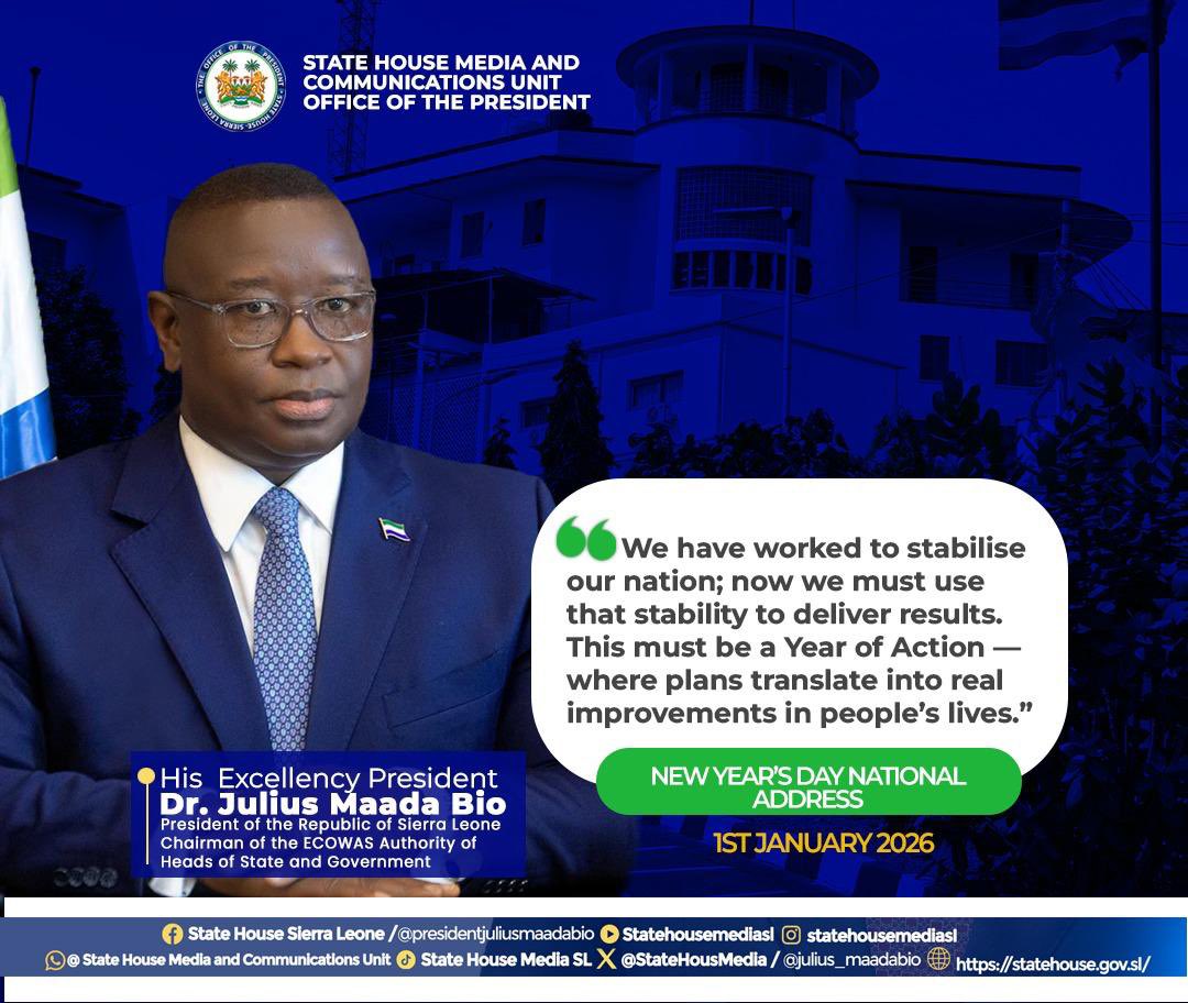 Julius Maada Bio tweet media