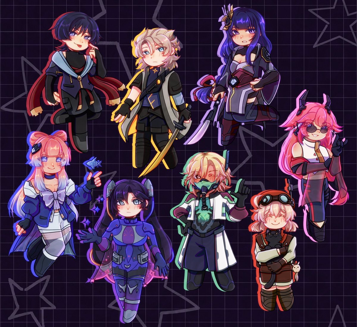 ghosttaal's tweet photo. hi here’s all the progenitor keychain designs i’ve done!!!!! i plan to turn them into actual merchandise (for myself) soon, so stay tuned for that !
#progenitor #genshinimpact #scaramouche #albedo #raidenshogun #kokomi #mona #kaveh #klee #yaemiko https://t.co/eqO2hoMW88