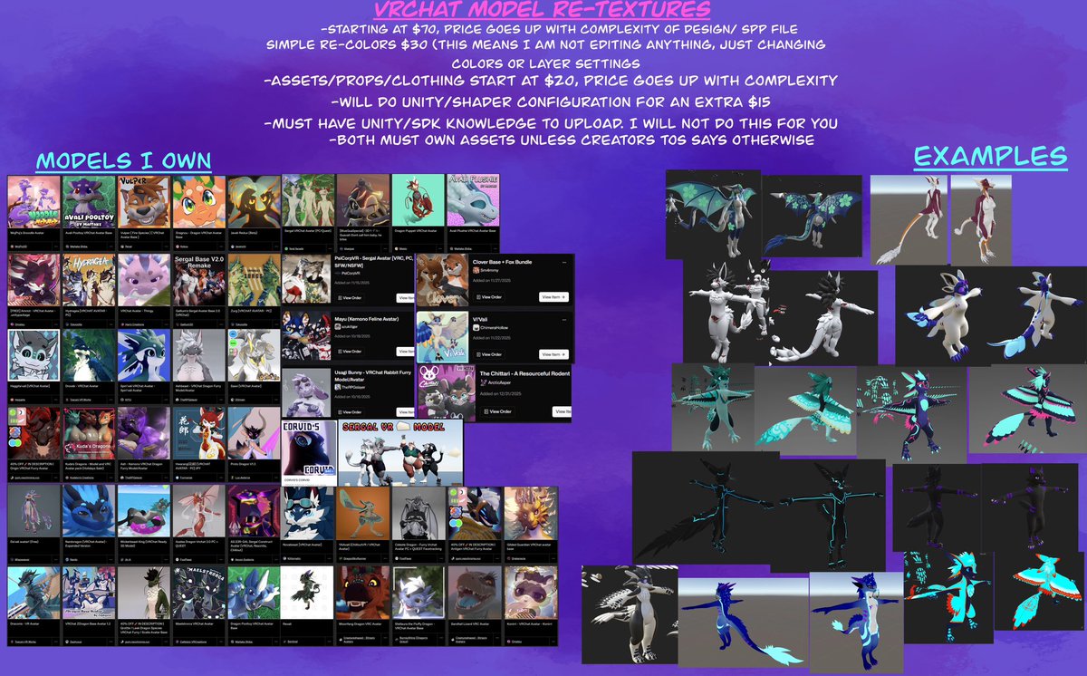Okay gang! I’m now open for the new year! 

sheets have been updated. Taking on any and all sorts of projects that you wish!
Dm me if interested in something c: 

Additionally I still do art in exchange for vr avatars <3 

Thanks for looking!