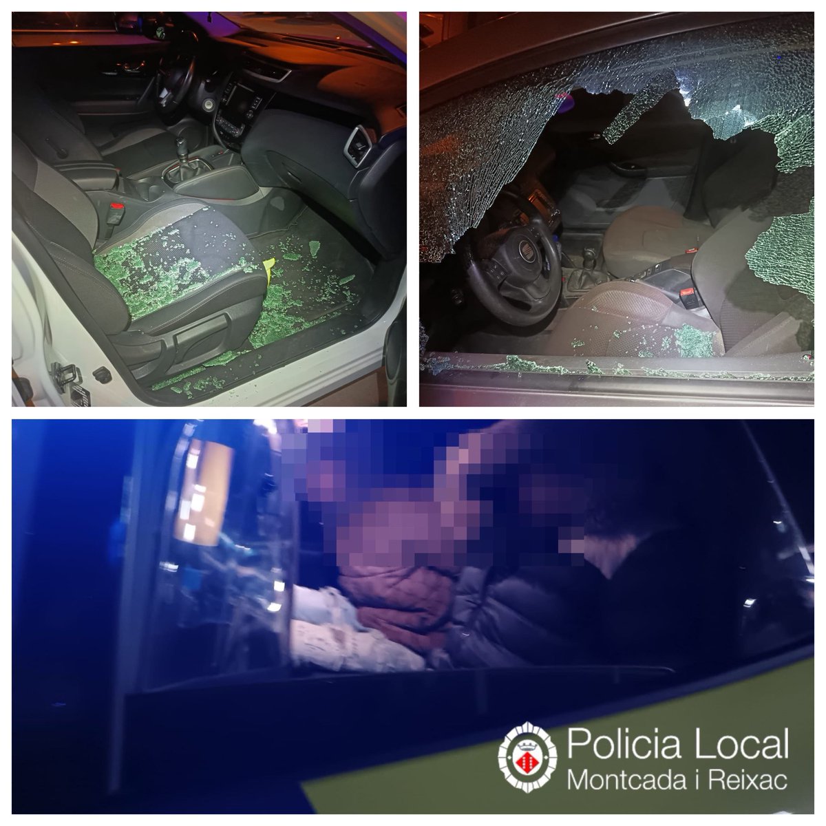 De Nadal a Cap d’Any: els mateixos que vam imputar aleshores, han tornat a trencat vidres per sostreure dins dels vehicles.

Detinguts #PoliciaLocal #Montcada x.com/policia_mir/st…