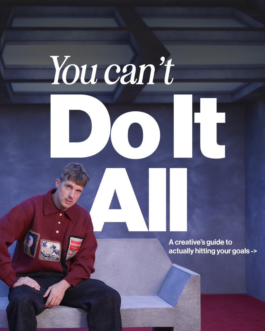 orenmeetsworld's tweet image. The creative's guide to achieving your goals in 2026.

It starts with realizing you can't do it all

1/6