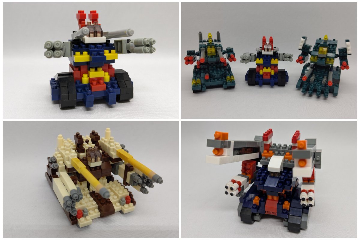 fffffff804's tweet image. 一日遅れ
#ナノブロック　#ガンタンク