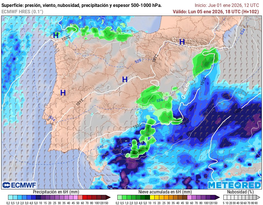 MeteoAdM's tweet image. 👉Per altra banda, les últimes actualitzacions  #CANVIdeTEMPS complex entre el 4-6 #gener2026, fan 📈 una mica + la #BorrascaFrancis cap a nosaltres amb possibles sorpreses blanques a cotes baixes en alguns llocs de #Cat 👇