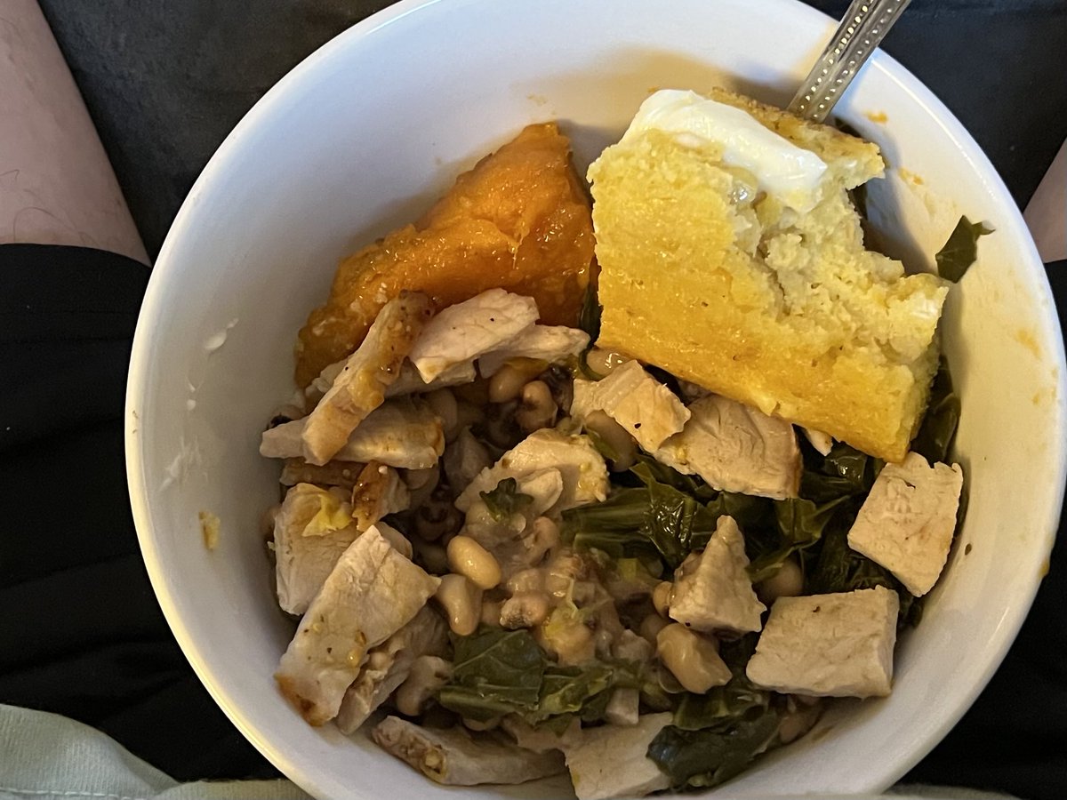 Black Eye Peas, Collards, Pork Tenderloin plus Cornbread and Sweet Potatoes #HappyNewYear2026