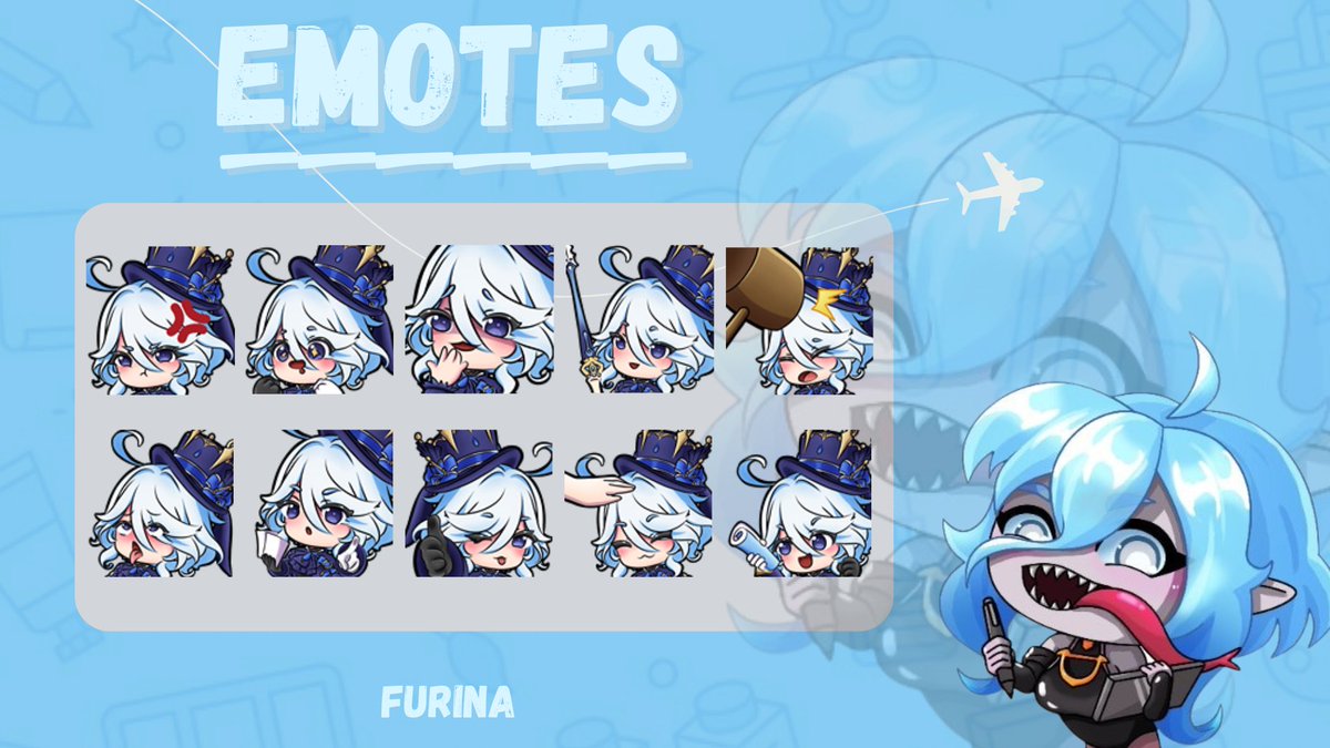 10× the fun, 10× the feels! 🎭 Check out Furin’s full pack of emotes showing every expression you could need! Etsy Link: 👇
etsy.com/listing/181134…

#Furina #GenshinImpact #TwitchStreamers #Livestream #VTuberUprising #live #ArtistOnX #StreamerArt #Chibi #melkonart #melemotes