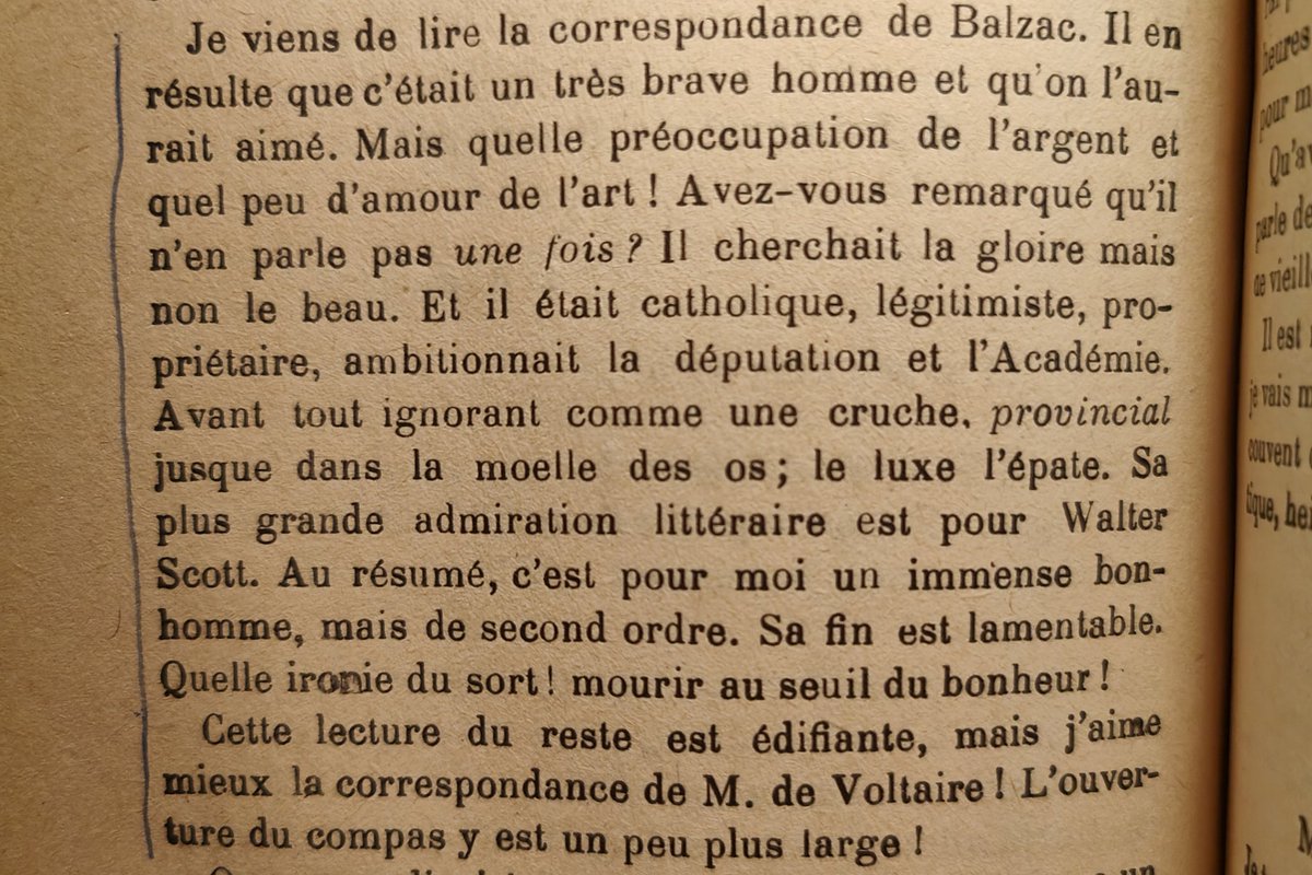 Flaubert à Edmond de Goncourt, à propos de Balzac, 31 décembre 1876.