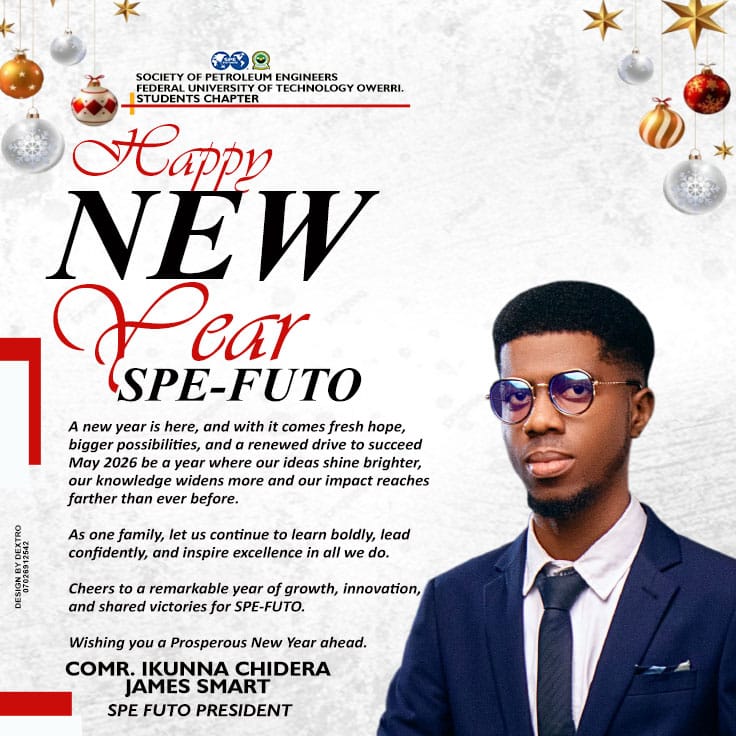 𝐇𝐚𝐩𝐩𝐲 𝐍𝐄𝐖 𝐘𝐞𝐚𝐫 𝐒𝐏𝐄-𝐅𝐔𝐓𝐎

Welcome to 2026🎊🎈

A new year is here, and with it comes fresh hope, bigger possibilities, and opportunities to succeed.

May 2026 be a year of accomplishments.

𝙒𝙞𝙨𝙝𝙞𝙣𝙜 𝙮𝙤𝙪 𝙖 𝙋𝙧𝙤𝙨𝙥𝙚𝙧𝙤𝙪𝙨 𝙔𝙚𝙖𝙧 𝙖𝙝𝙚𝙖𝙙 💃🕺💙