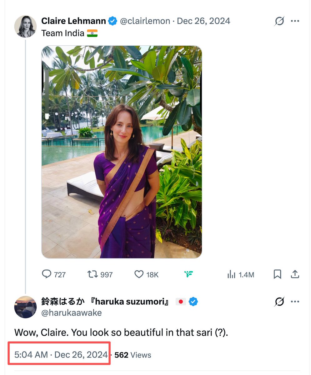 OopsGuess's tweet photo. The “Haruka Suzumori” Account: India Troll Farm Evidence Chain

Here’s the short version of what I found, and it’s hilarious:

1) Account created in November 2024

During the first month:
• China-related tweets: 2 (neutral)
https://t.co/oCtC7uYn4L
• Israel-related tweets: 36 (hardcore pro-Israel, anti-Muslim)
https://t.co/ApanlP9qHc

Classic Phase 1 of an Indian troll account:
Build a “right-wing Japanese girl” persona by farming pro-Israel content.

2) Fast-forward one year: full transformation

In December 2025:
• China-related tweets: 135 (all negative, inflammatory)
https://t.co/3SdawUrJEj
• Israel-related tweets: 1
https://t.co/jvIjyuCLeT

That’s Phase 2:
Once the account gains “trustworthiness,” switch to mass anti-China output.

3) Behavior patterns scream “Indian troll farm”
✔ Instant ID verification right after account creation
✔ Stereotypical “conservative Japanese girl” persona
✔ Posting schedule matches India’s work hours
✔ Writing style is not Japanese at all — it’s Indian ESL
✔ Videos are recycled from Indian anti-China accounts
✔ Consistent use of India’s anti-China talking points word-for-word

Especially this:
Posting at 5:04 AM Japan time
Exactly when Indian troll centers push content.

A normal Japanese-raised girl doesn’t tweet propaganda at dawn.
An Indian troll with night shift does.

4) The content shift is impossible for a real person
Nov 2024 China tweets (2)  Israel tweets(36) Building persona
Dec 2025 China tweets (135) Israel tweets (1)Anti-China activation

Only troll farms flip topics like a light switch.

5) Anti-China themes = 100% Indian media template

“China enslaves East Asia”,
“China destroys oceans”,
“Japan must rearm to stop China” 
All straight from Indian disinfo farms. Not even original.

In short：
A “Japanese girl” who created her account in Nov 2024, posted 36 pro-Israel, anti-Muslim tweets in her first month, then magically turned into a full-time anti-China machine with 135 posts in Dec 2025, writes like an Indian, tweets on Indian time, and copies Indian talking points…

He claimed to be an Asian girl born in Canada and raised in Japan, but in reality, that’s Mumbai Troll Farm, Server #2.