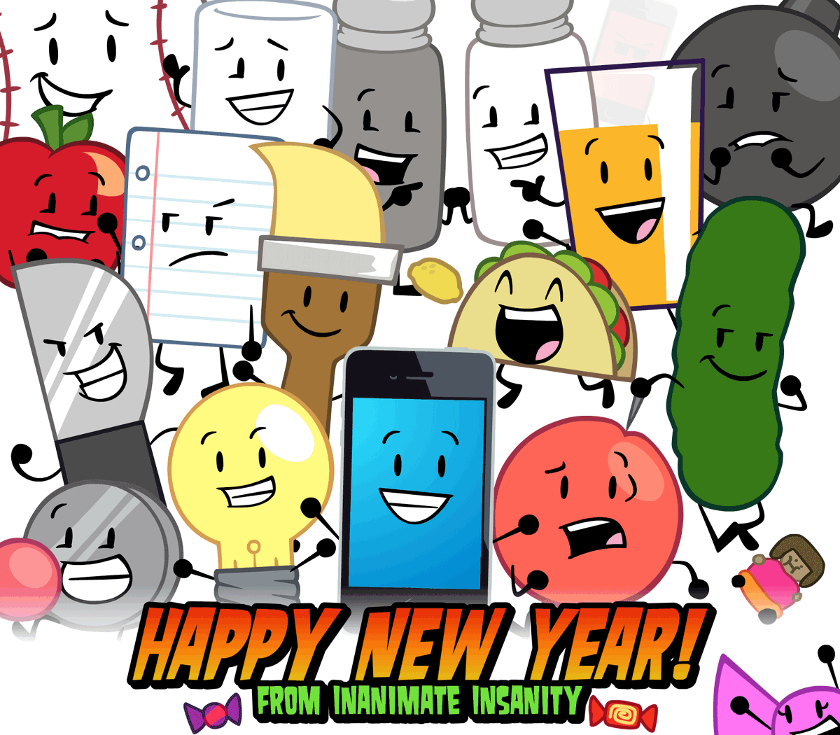 HAPPY NEW YEAR!! 🎇🎉🎊
From, #inanimateinsanity
