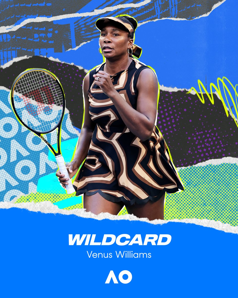 AustralianOpen's tweet photo. She’s BACK 🙌

7x Grand Slam champion, @Venuseswilliams ✨ https://t.co/KuByXJro2p