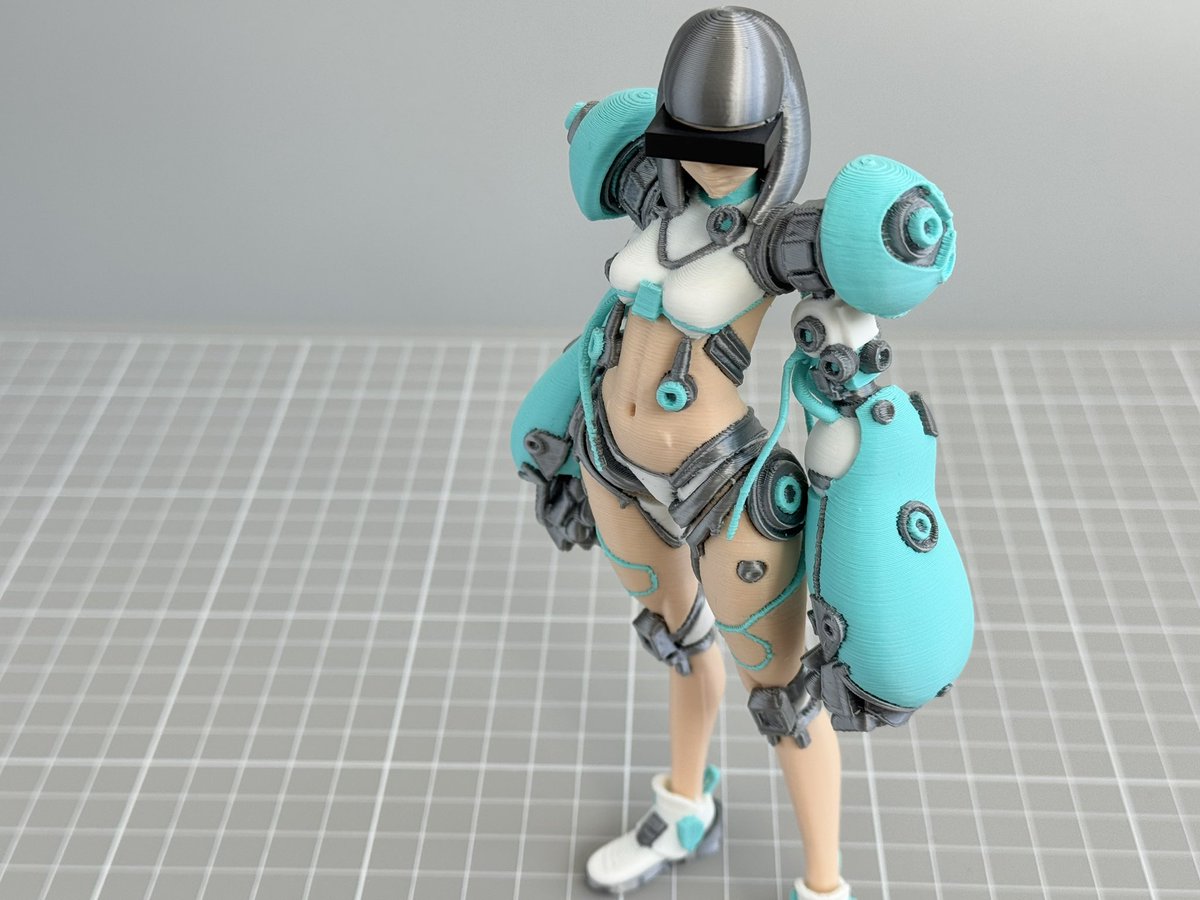 mitsuki_fab's tweet image. 原宿系美少女型戦闘義体
FFF 4色マルチカラー 3Dプリント