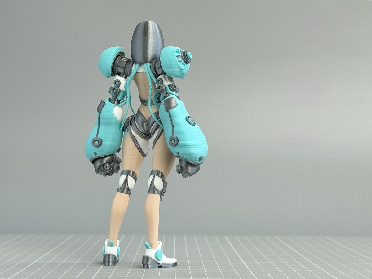 mitsuki_fab's tweet image. 原宿系美少女型戦闘義体
FFF 4色マルチカラー 3Dプリント