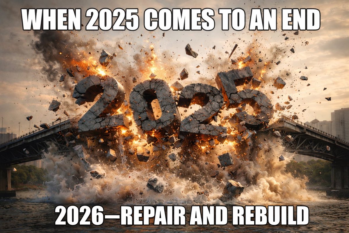 Here is to a happy and prosperous 2026. A picture says a thousand words. 

If you are in a dark spot in life—reach out to someone. It is hard but it will get better. There are people who will be in your corner.