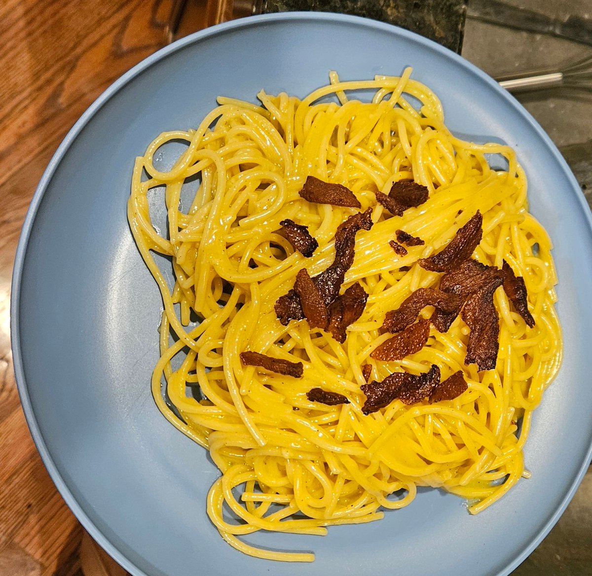 First #cooking conquest of 2026. #spaghetticarbonara