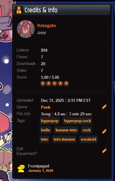 Kreagato's tweet photo. " are u done yet ? " has been frontpaged on newgrounds!! thank u !!! https://t.co/PzleX0lM21