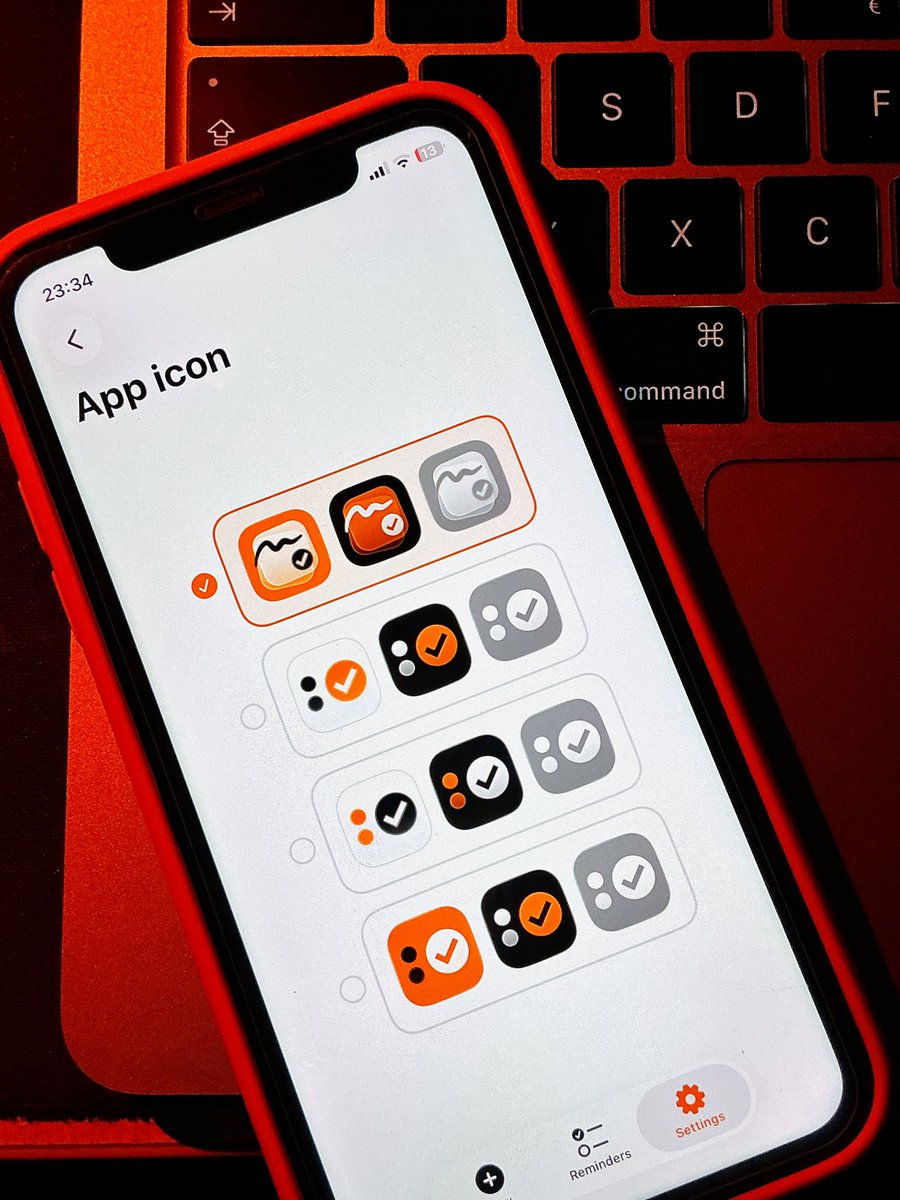 martin_siptak's tweet photo. Finally made Apple Reminders sync work! Just a couple more things to do and it’s ready for update. Took some pics of the icon just because I love the new look ✨
#buildinpublic #indiedev #iosappdevelopment https://t.co/T6nQaWzR3C