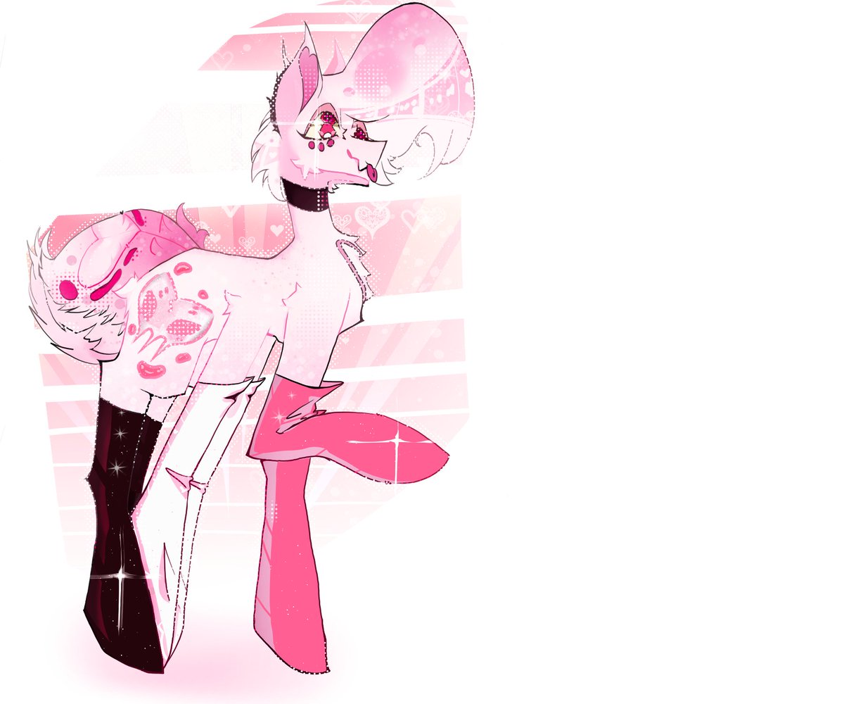 ChickenNugg1t's tweet photo. Yooo I made an angel dust mlp design! I tried capturing key elements to vivzipop's style, Opinions on the overall look and design? #HazbinHotel #angeldustredesign #mlpfanart #critiques #femboyspider https://t.co/WI7aTCjlDI