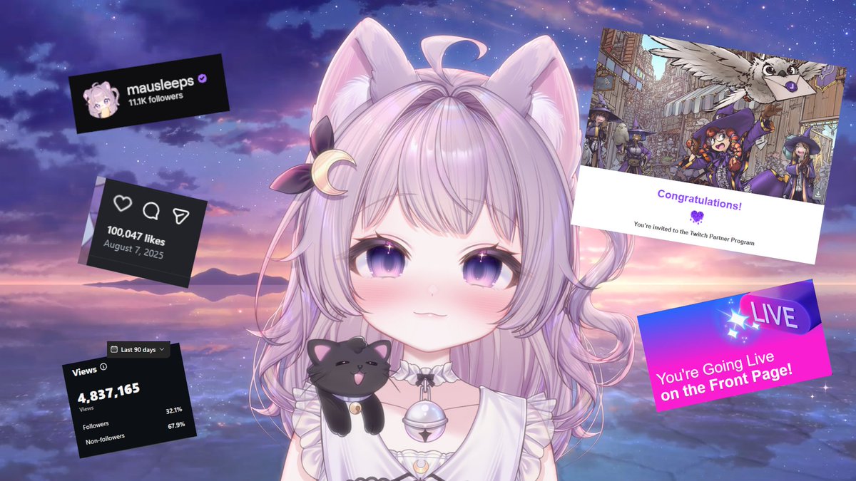 mausleeps's tweet image. i was really hesitant posting this.. but my community encouraged me to do it, to celebrate my achievements from 2025!! some before i even got my own model &amp;gt;///&amp;lt;

i'm really proud of what we accomplished for the last half year~ and i hope 2026 is gonna be even more amazing !!!!…