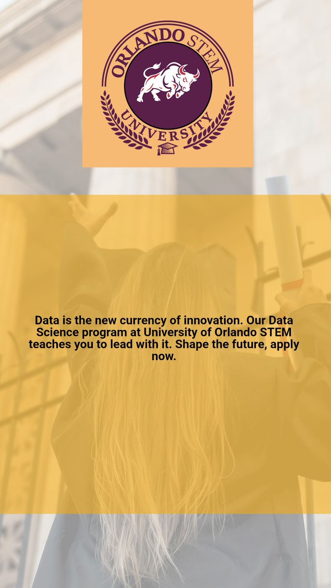 orlando_STEM's tweet photo. 💡 Turn data into decisions. Lead the next wave of innovation.
📈 Our Data Science program gives you the tools to analyze, predict, and transform.
🔗 Apply now and build the future.
#DataScience #OrlandoSTEM #FutureInnovators #LeadWithData #ApplyNow https://t.co/CYernefIGT