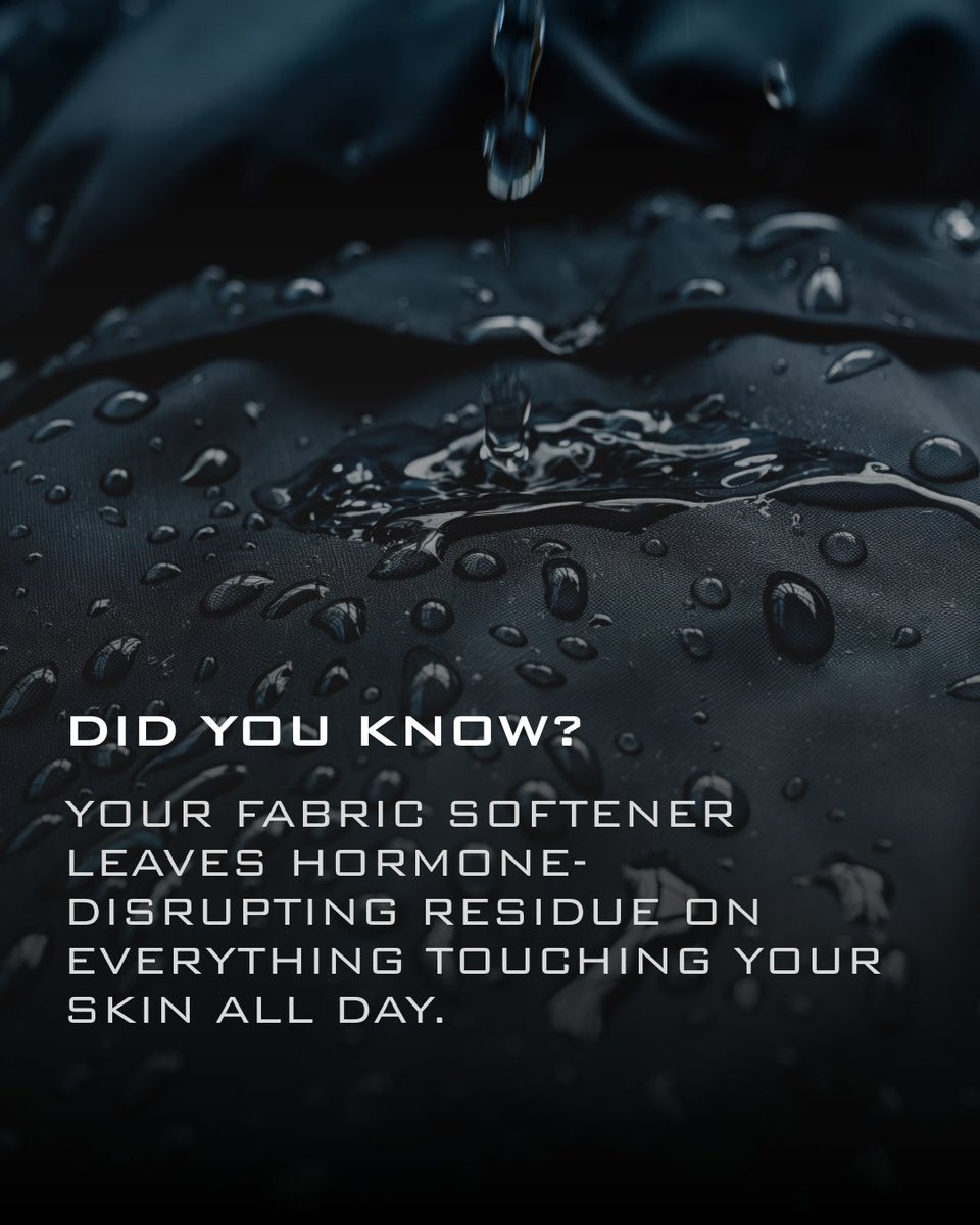officialtrttips's tweet image. our laundry is leaving a hormonal mess. 🧺⚠️ Fabric softeners contain hormone-disrupting chemicals that cling to your clothes and absorb through your skin ALL DAY LONG. 
#TRT #TestosteroneLevels #HormoneDisruptors #MensHealth #ToxicFree #TestosteroneProtection #CleanLiving