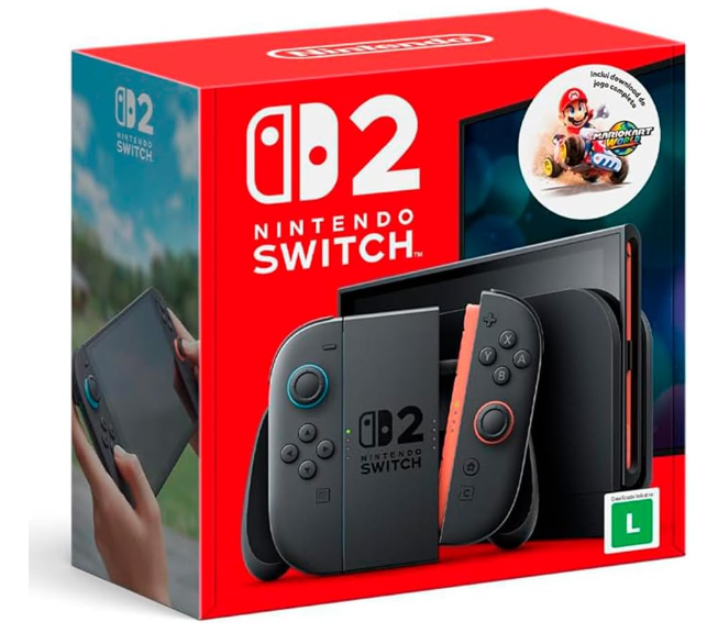 _PromoClub_'s tweet photo. SWITCH 2 PRA JOGAR SUPER MARIO! 
Bundle Nintendo Switch 2 + Jogo Digital Mario Kart World
De R$ 4.800 Por R$ 4.217
Amazon
https://t.co/HRgeMZjwD8

#NintendoSwitch2 #NintendoSwitch #Nintendo #MarioKart #Promoção https://t.co/oteWhWjlmN