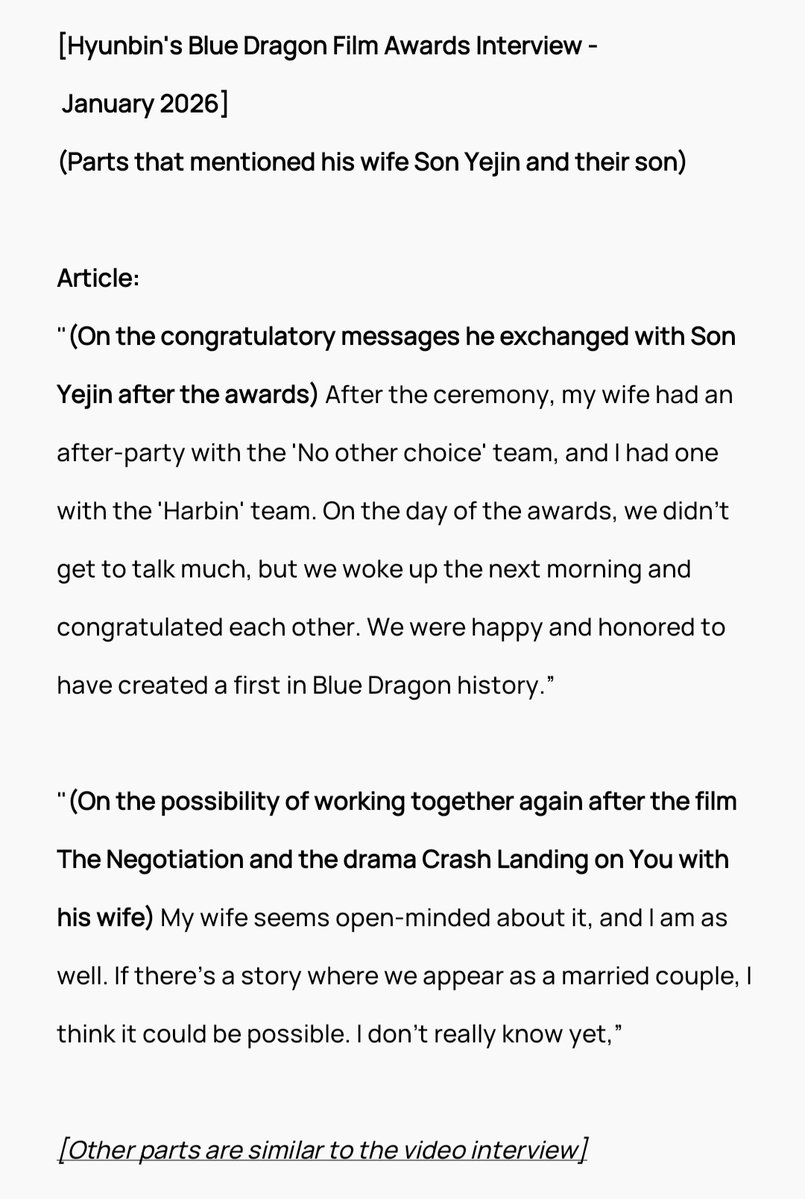 v_lovez's tweet image. "On the day of the awards,we didn’t get to talk much but we woke up the next morning and congratulated each other.We were happy and honored to have created a first in Blue Dragon history."

"I remember that she just hugged me and I think that meant more than any words.."

Hyunbin