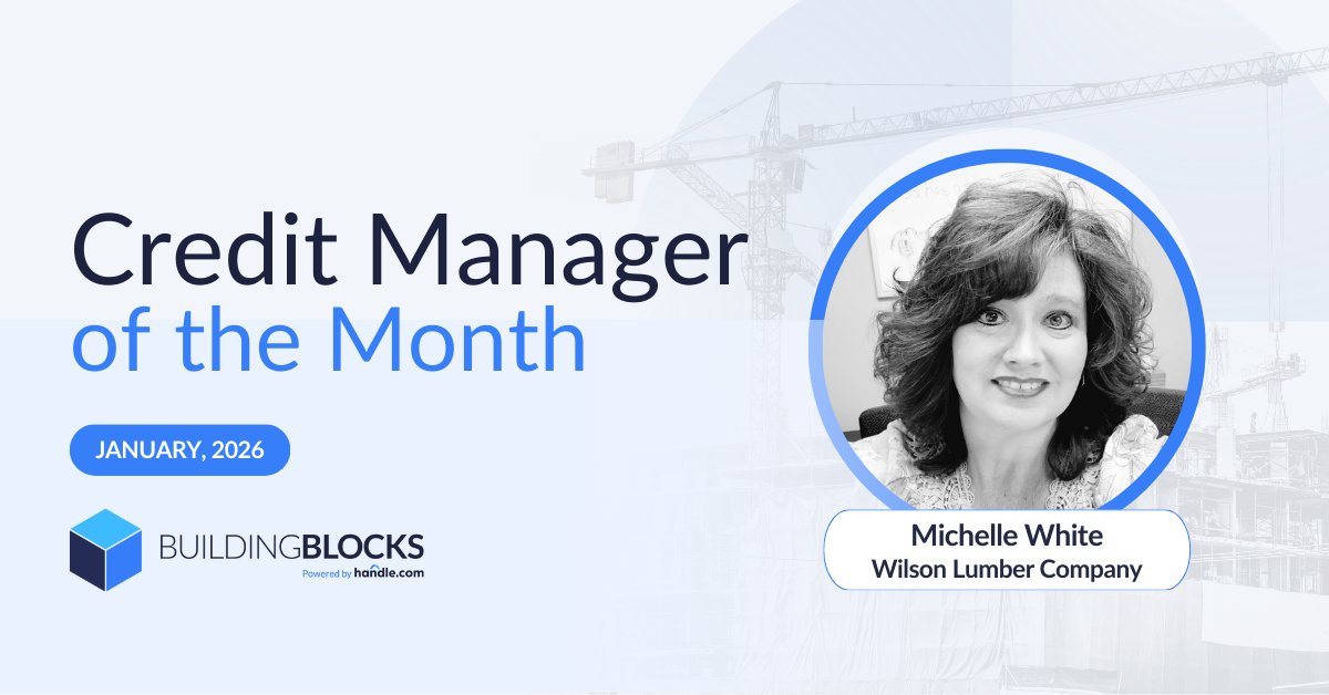HandleBBlocks's tweet image. Handle.com's BuildingBlocks Community Celebrates Credit Excellence with our January 2026 Credit Manager of the Month is Michele White of Wilson Lumber Company, and her results speak for themselves.

With nearly 18 years in credit leadership, Michele has maintained an…