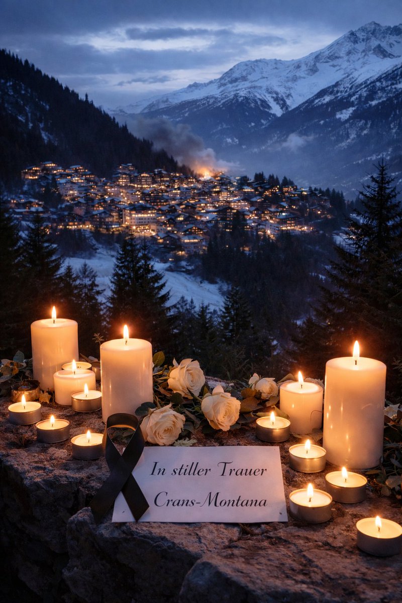 Schwierig, nach den Ereignissen in Crans-Montana, die richtigen Worte zu finden! In Gedanken und Gebet bei Opfern, Verletzten und Angehörigen. Vielen Dank und den grössten Respekt an Rettungskräfte, Polizei und Behörden, welche um das Leben vieler 
Menschen kämpfen🙏!