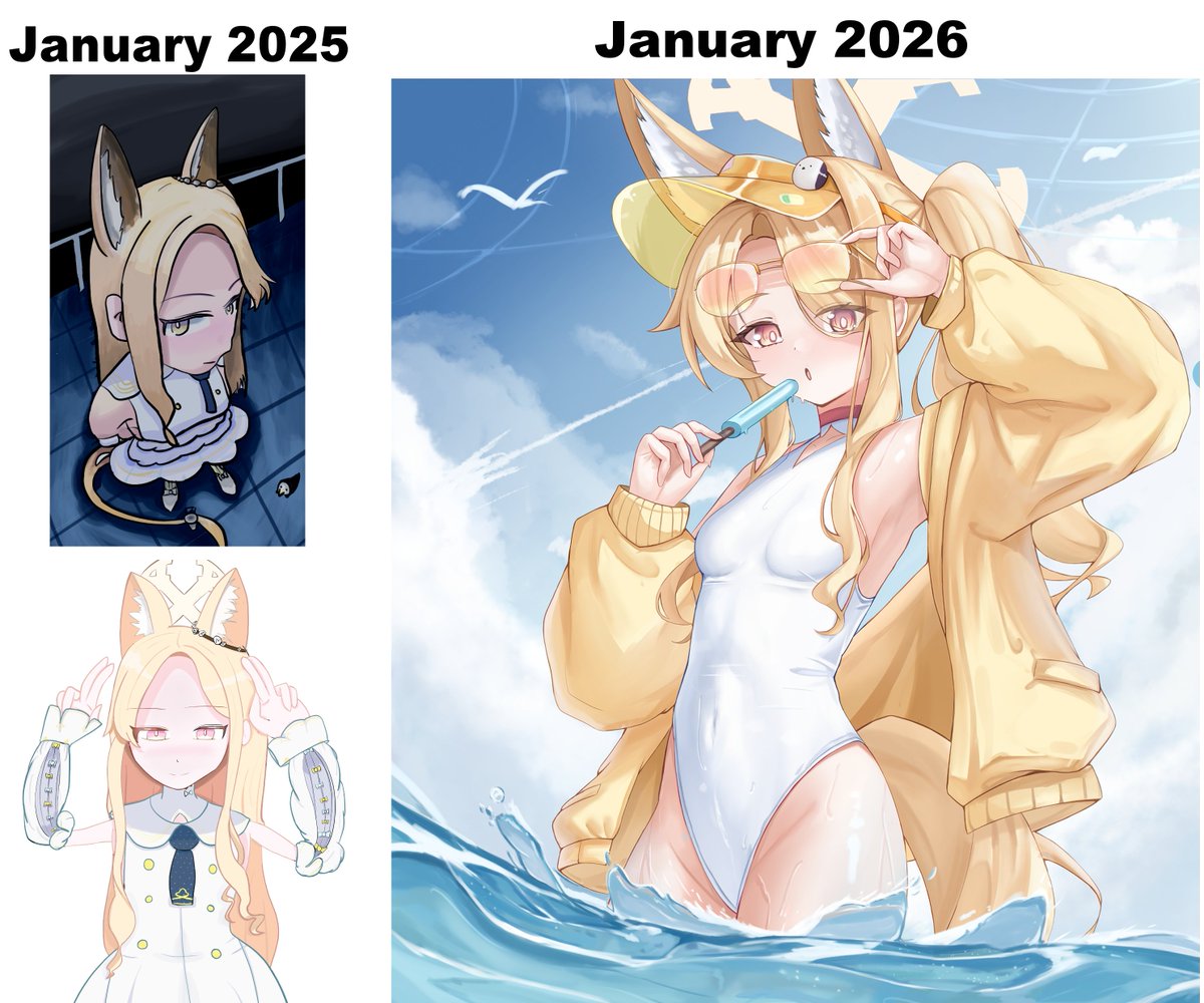 with this piece, ive officially been doing art online for a year