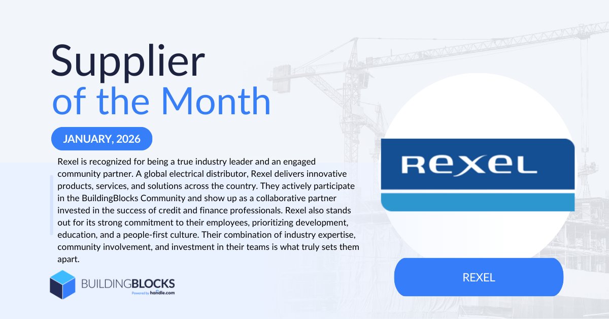HandleBBlocks's tweet image. Congratulations to our Handle.com's January 2026 BuildingBlocks Community Supplier of the Month, Rexel, recognized for being a true industry leader and an engaged community partner.

As a global electrical distributor, Rexel delivers innovative products, services,…