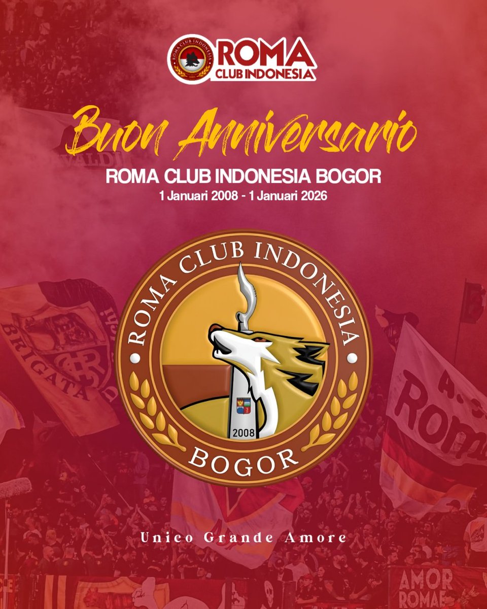 𝓑𝓾𝓸𝓷 𝓒𝓸𝓶𝓹𝓵𝓮𝓪𝓷𝓷𝓸
Roma Club Indonesia Bogor 💛❤️
.
.

#romaclubindonesia
#romaclubbogor
#unicograndeamore