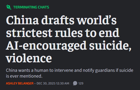 China AI rules headline