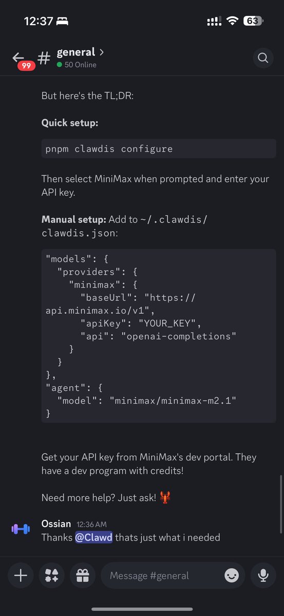 Clawdbot Discord help