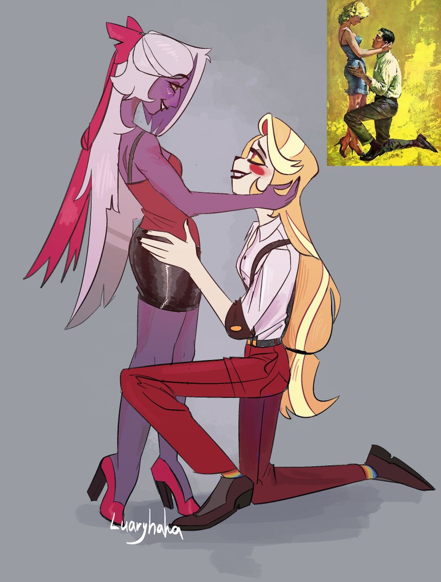 first art of 2026
i'd call these "the desperate bisexuals"

#hazbinhotel #chaggie #chaggi #radiostatic #voxal #murdermedia