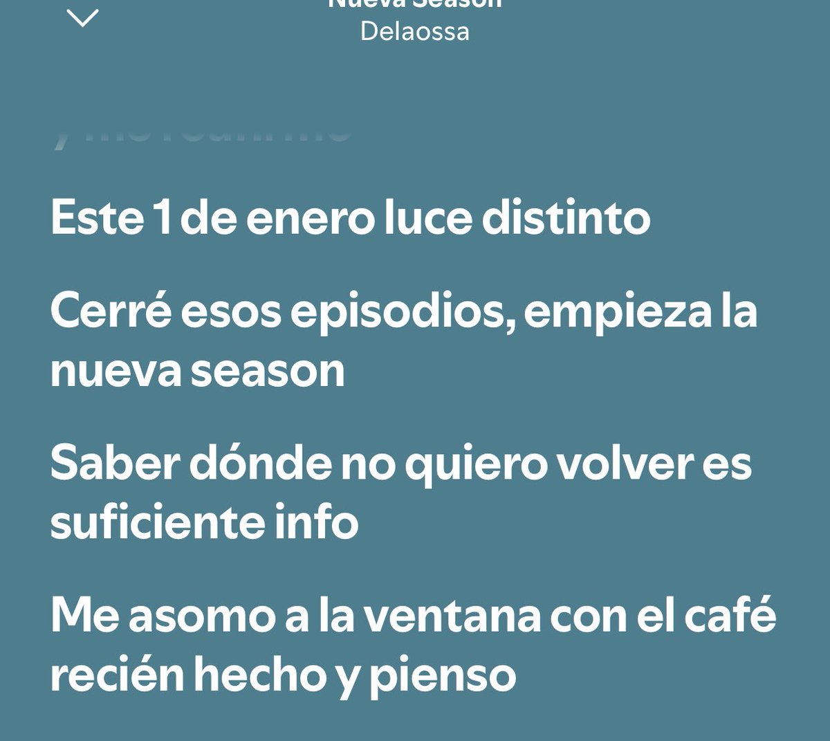 Saber donde no quiero volver es suficiente info