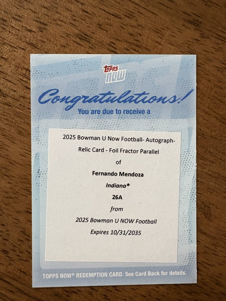 twisch32's tweet photo. @Topps Think he would trade it for this one? https://t.co/WaRffhXi6g
