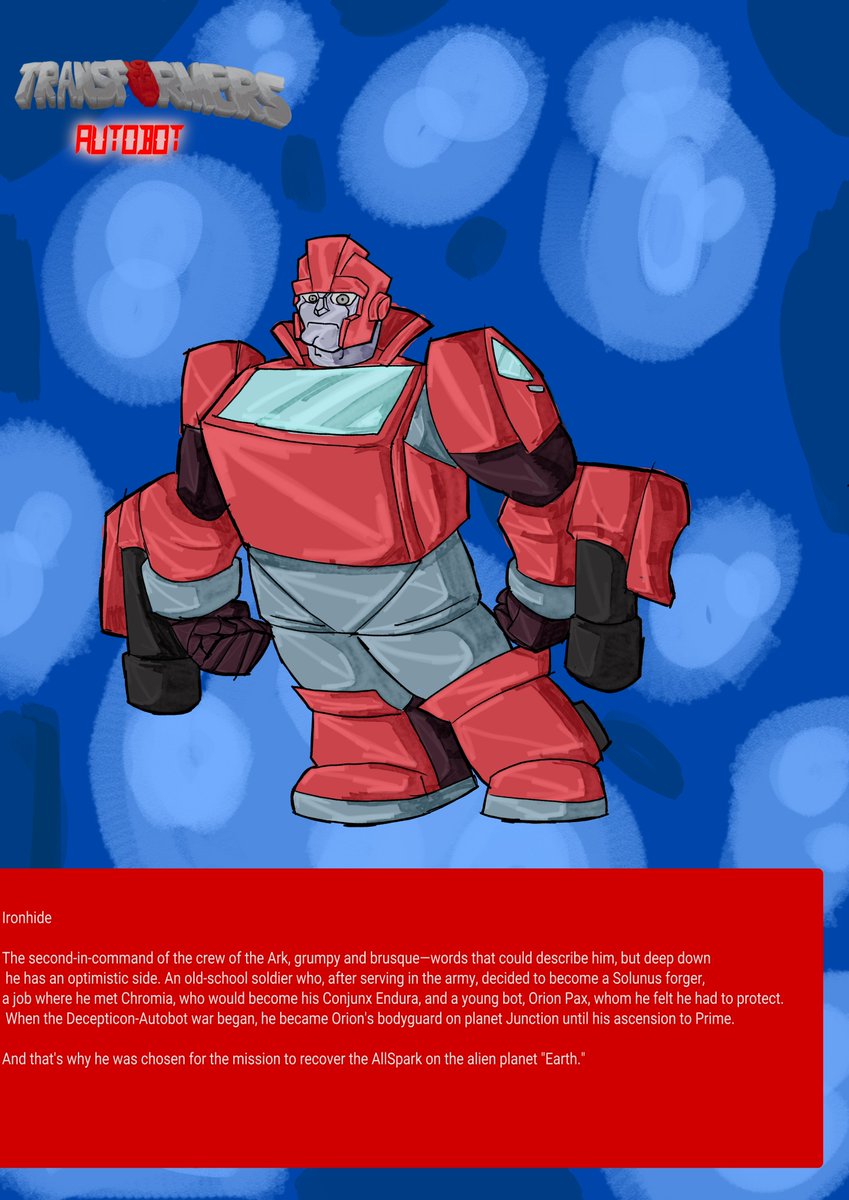 Transformers autobot 002 
Iron hide