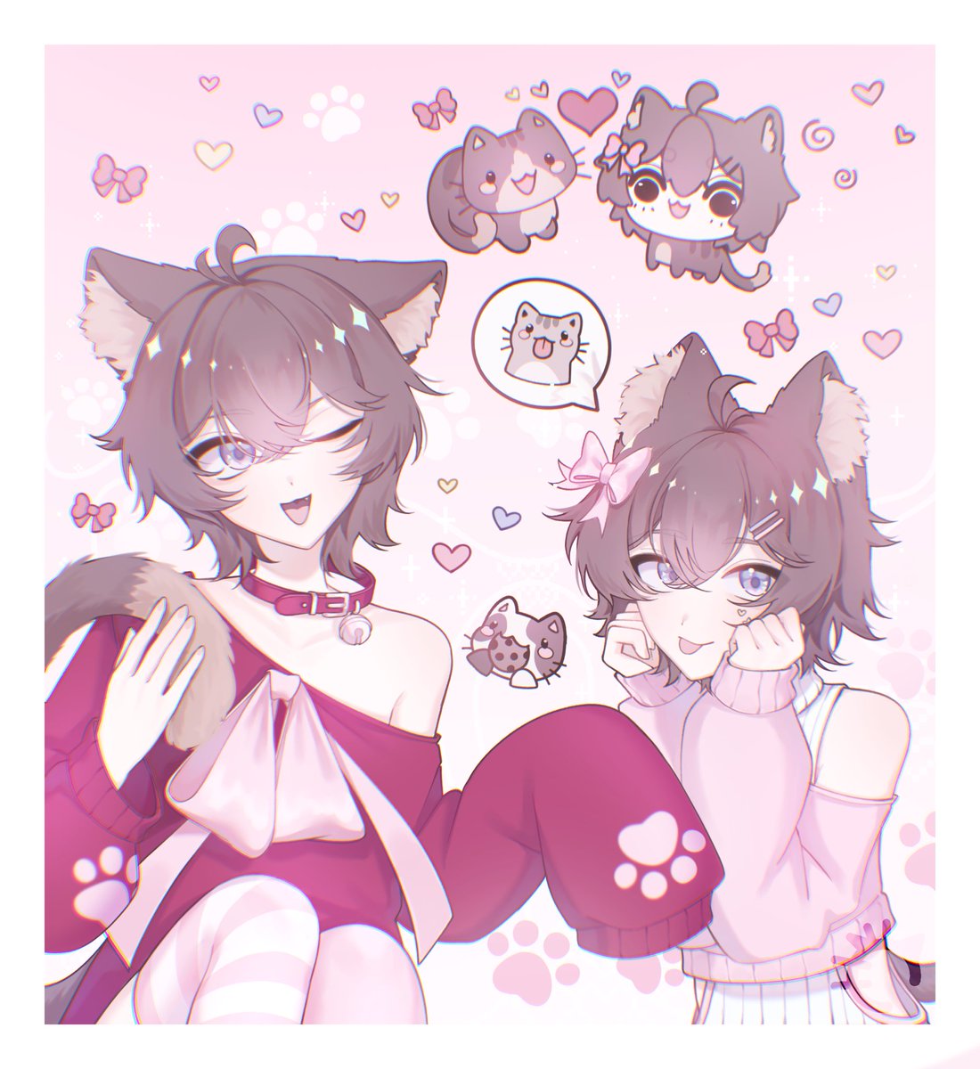 pierwsza praca dla @/nekohikoo
dziękuję bardzo za wsparcie 🩵🙏