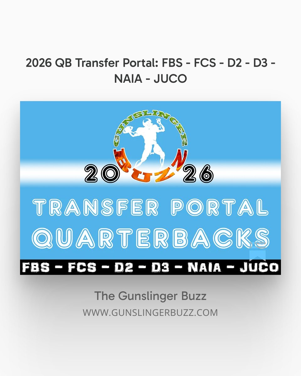 The Gunslinger Buzz | College Football QB News tweet media