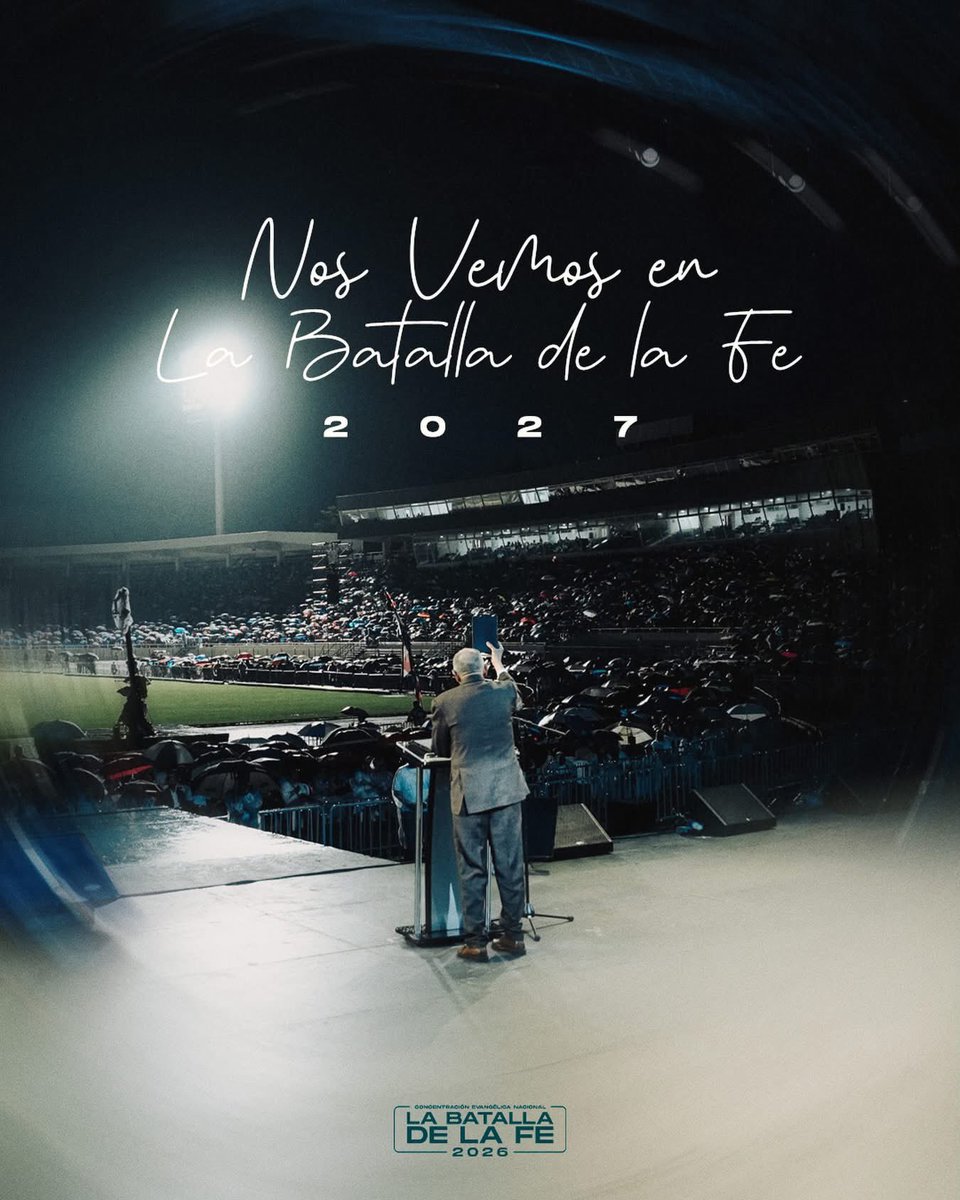 Desde lo alto, Dios mostrando Su obra. Una generación reunida por la fe.🔥

Y como aún con las dificultades de hoy estuvieron aquí.. NOS VEMOS EN EL 2027, ¡CON AGUA O CON SOL! 🤩

¿Estuviste aquí? Cuéntanos como fue tu experiencia.

#CEN2026 #ElDiaDeDios #LaBatallaDeLaFe