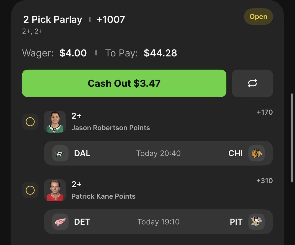 PicksbyZ_'s tweet photo. Little collab w/ @YetiBets1776 

Points 🪜 with Kane and Robo 

1’s (+126) 🏒
2’s (+1007) 🏒

LFG 🧊😈 https://t.co/VZq1tAspko