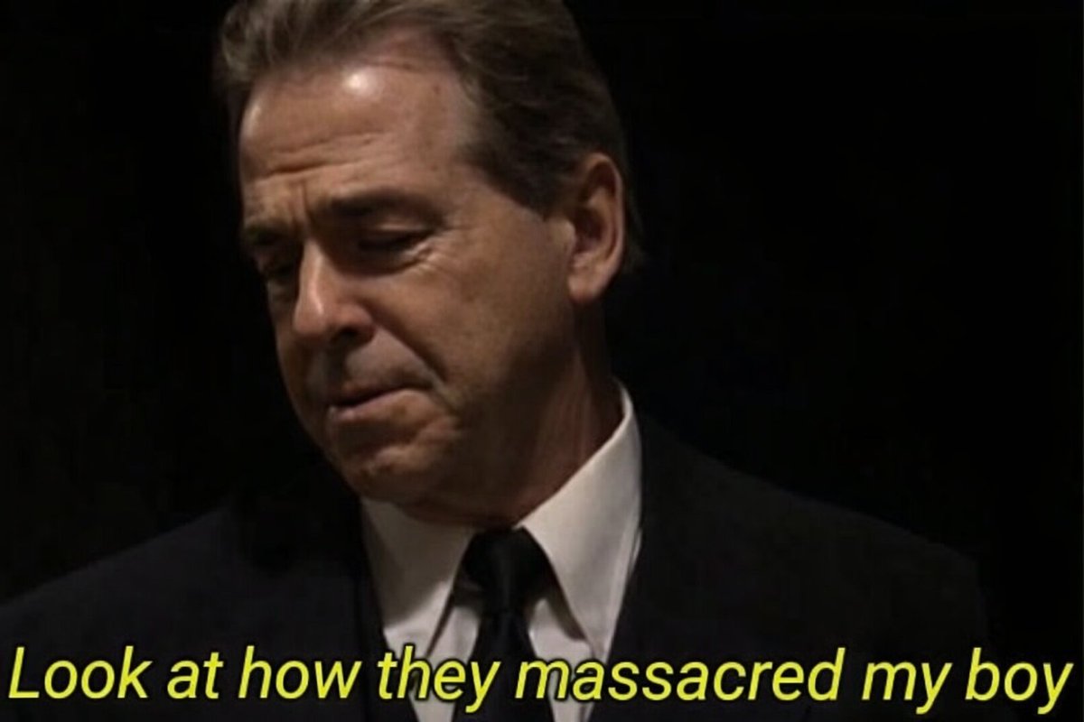 Nick Saban watching Alabama get boatraced by Indiana: