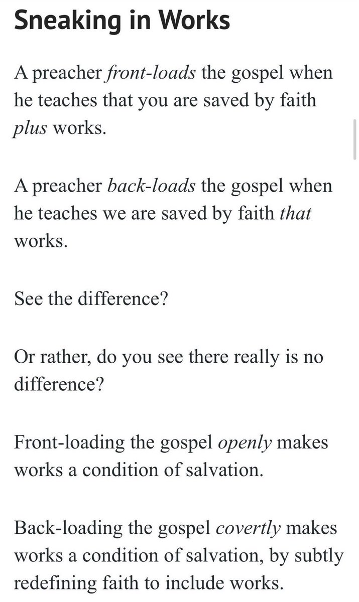 HisBloodSaves's tweet image. That’s backloading works to the Gospel of Christ. Carnality in the church exists today. Stop teaching and go study before you lead more people astray with false unbiblical language such as “true faith” or “saving faith.” James 2 is about justification before MAN not before GOD.