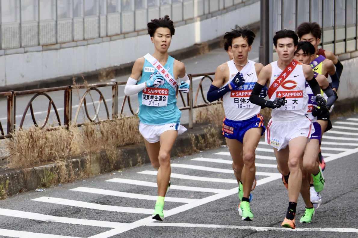 d__57_'s tweet photo. 筑波の誇り、川崎颯くん
1区3位、参考記録ながらも区間新記録👏
#川崎颯 #筑波大学 #関東学生連合 #箱根駅伝 https://t.co/2XgdqOodpG
